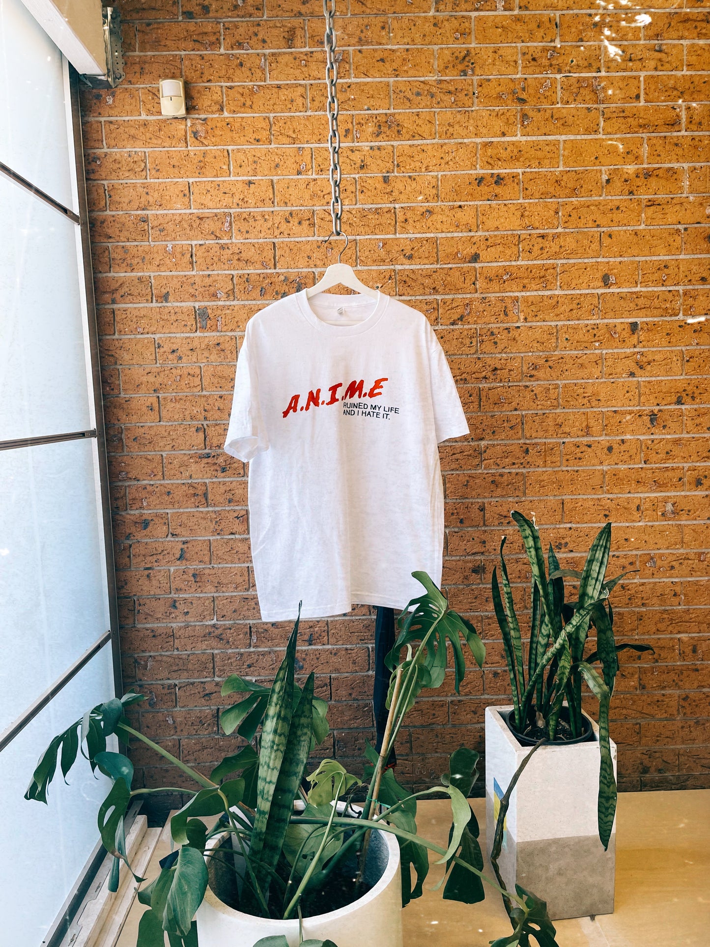 I HATE ANIME WHITE TEE