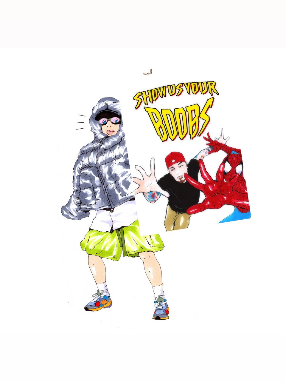 SIDERMAN AND FRED  (A3 SIZE)