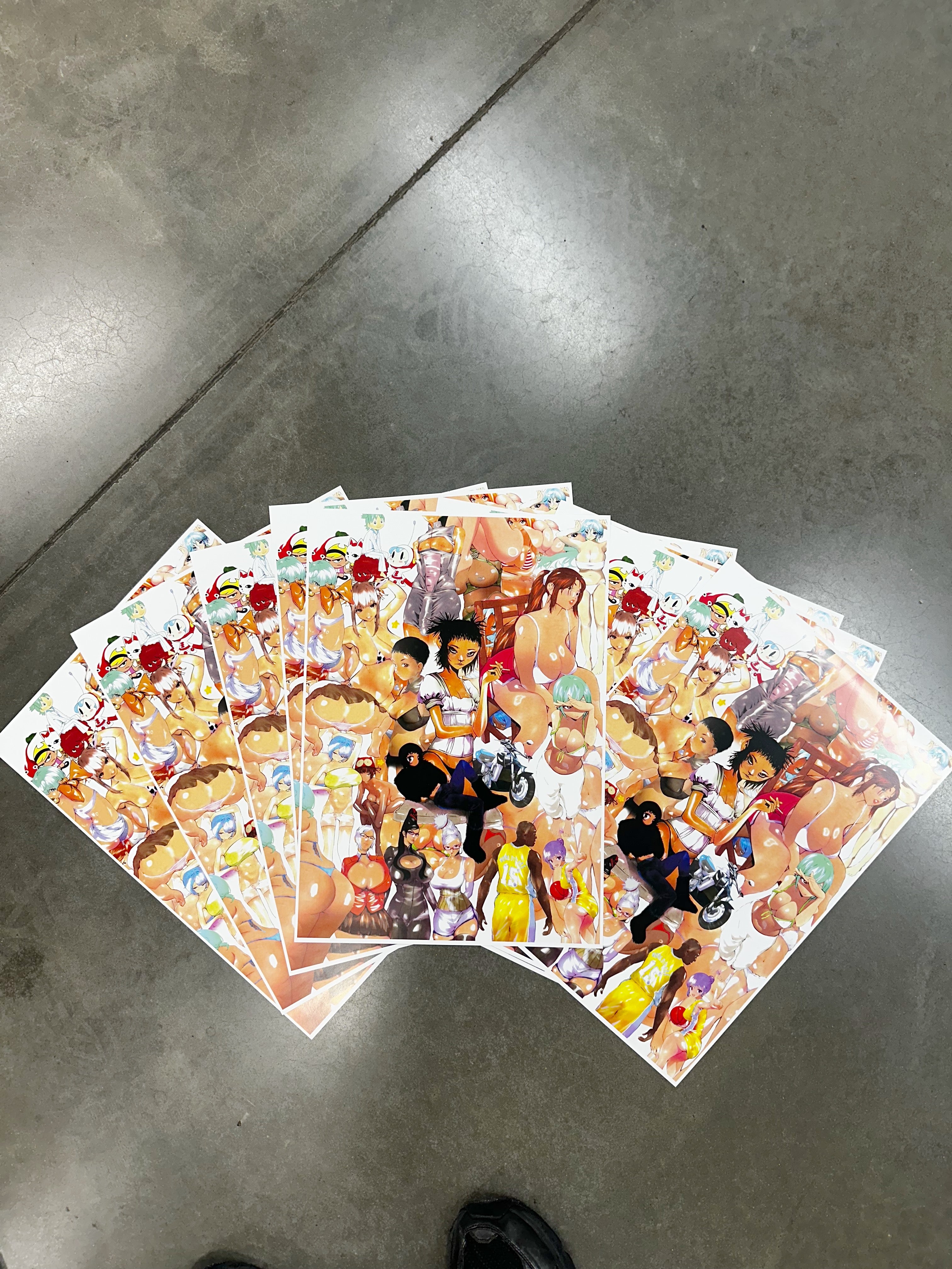 FLESH ALL OVER  (A3 SIZE)