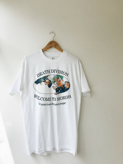 WELCOME TO MORIOH (SINGLE SIDED) WHITE TEE